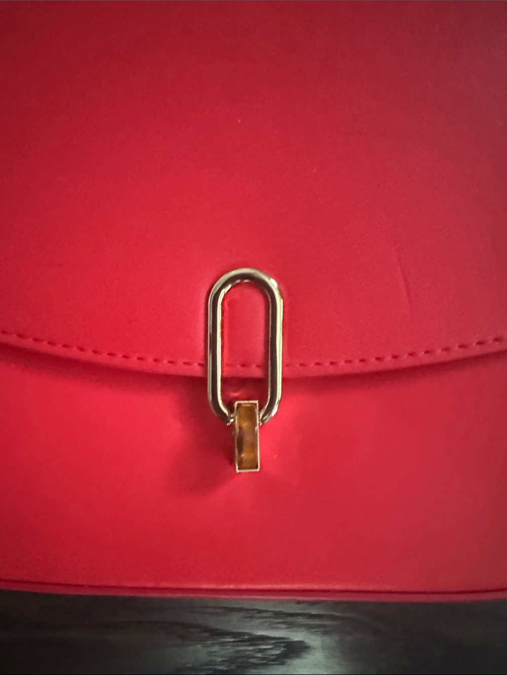 a new day Red Crossbody Bag with Gold Hardware - Picture 4 of 7